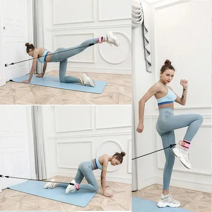 Ankle Straps Resistance Bands Set Fitness Workout Exercise Equipment