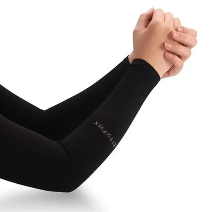 1 Pair Ice Silk Sun Protection Arm Covers Unisex Elbow Cover Outdoor