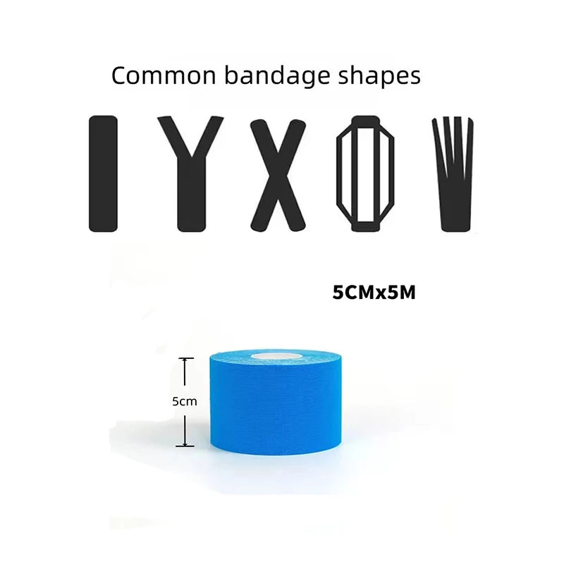 5CMX5M Muscle Recovery Patch Sports Elastic Tape Fitness Knee and