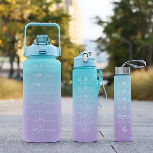 300ml/750ml/2L Water Bottle Motivational Sport Water Bottle Leakproof