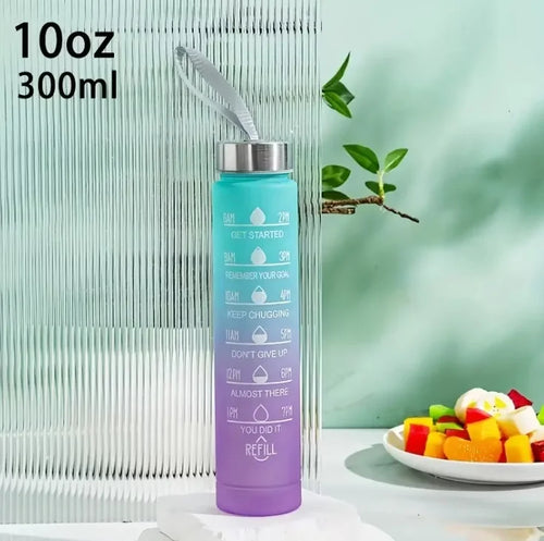 300ml/750ml/2L Water Bottle Motivational Sport Water Bottle Leakproof