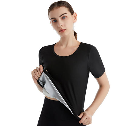 1pc Women's Sauna Sweat Weight Loss Workout Tops Yoga, Running, and