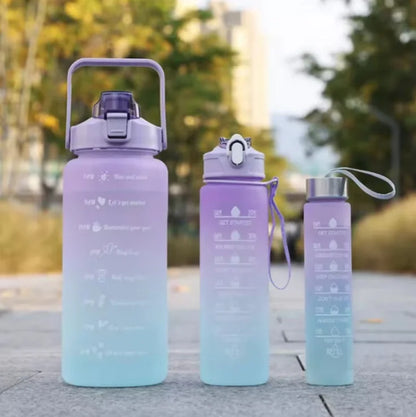 300ml/750ml/2L Water Bottle Motivational Sport Water Bottle Leakproof