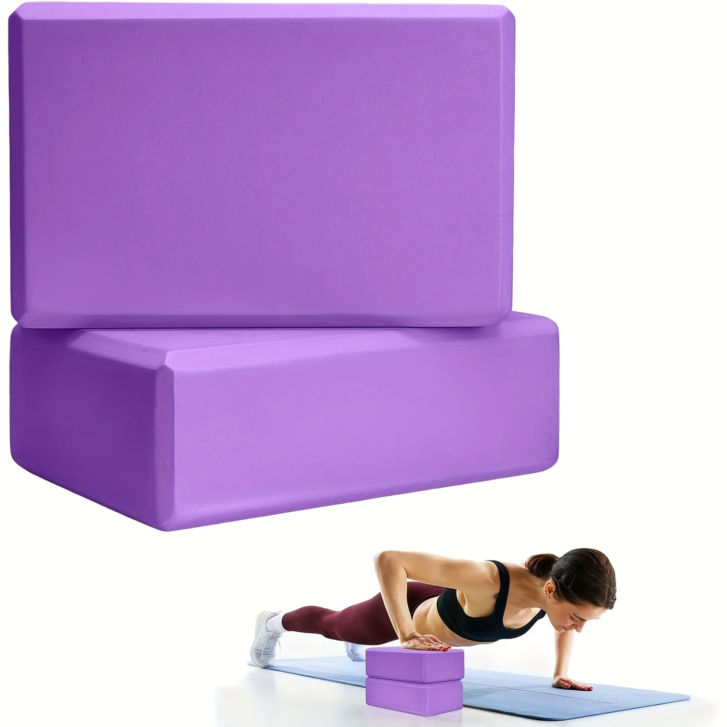 1/2PCS Gym Foam Brick Training Exercise Fitness Equipment Dance Yoga