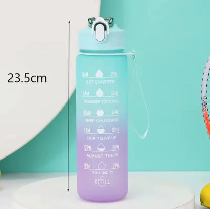 300ml/750ml/2L Water Bottle Motivational Sport Water Bottle Leakproof