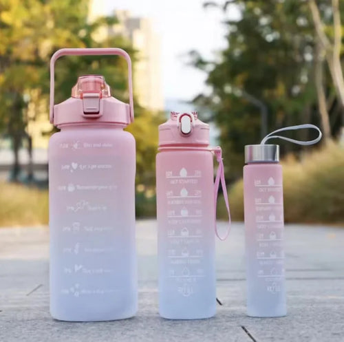 300ml/750ml/2L Water Bottle Motivational Sport Water Bottle Leakproof
