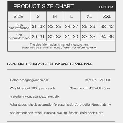 Sports Compression Knee Brace Elastic Support Pads Knee Pads Fitness
