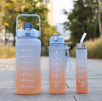 300ml/750ml/2L Water Bottle Motivational Sport Water Bottle Leakproof