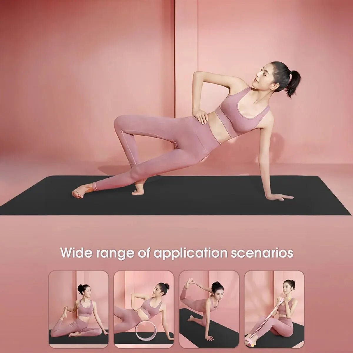4MM Thick EVA Yoga Mats Anti-slip Sport Fitness Mat Blanket for