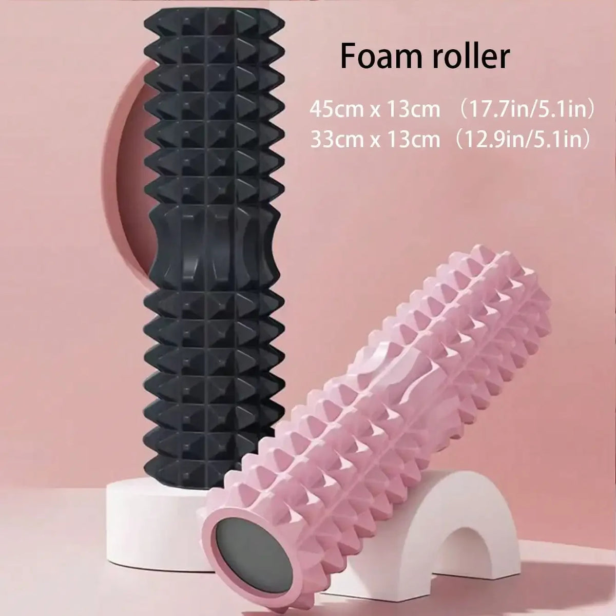 45cm High Density Foam Roller Yoga Column Deep Massage Fitness