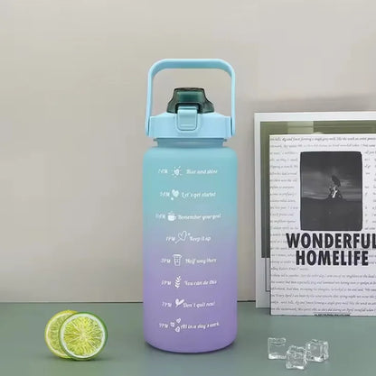 300ml/750ml/2L Water Bottle Motivational Sport Water Bottle Leakproof