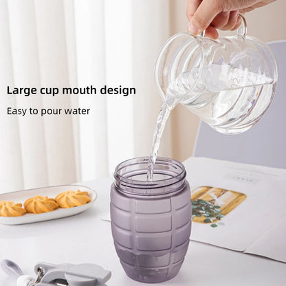 600ml Fitness Sports Water Bottle 1-2pcs Simple Shaker Cup Protein