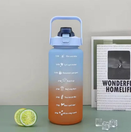 300ml/750ml/2L Water Bottle Motivational Sport Water Bottle Leakproof
