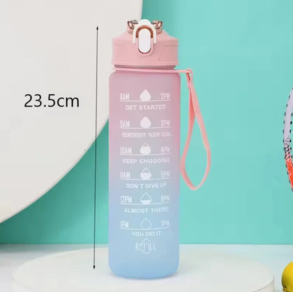 300ml/750ml/2L Water Bottle Motivational Sport Water Bottle Leakproof