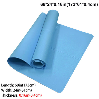 4MM Thick EVA Yoga Mats Anti-slip Sport Fitness Mat Blanket for