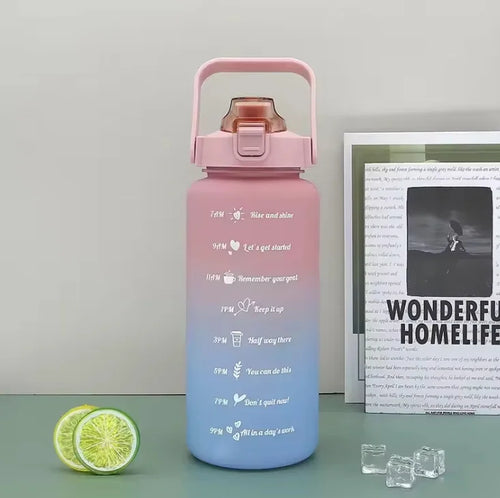 300ml/750ml/2L Water Bottle Motivational Sport Water Bottle Leakproof