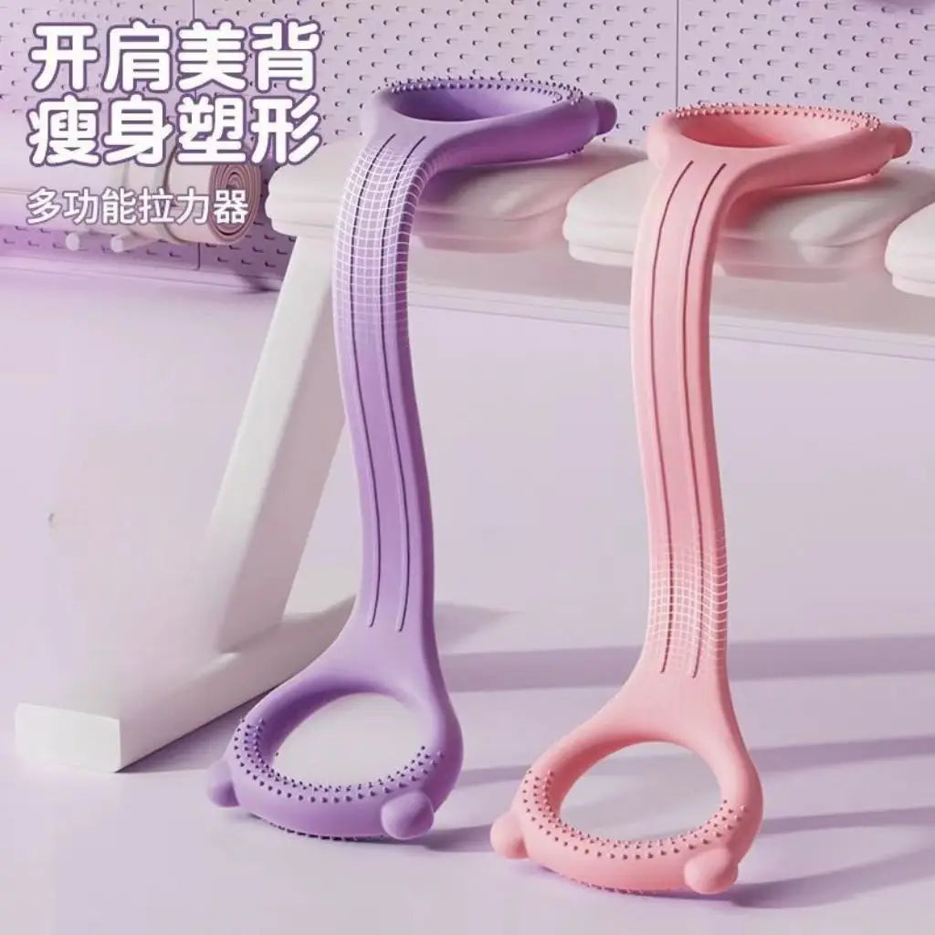 8 Fitness Workout Resistance Band Arm Back Shoulder Exercise Elastic