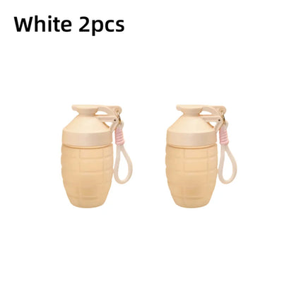 600ml Fitness Sports Water Bottle 1-2pcs Simple Shaker Cup Protein
