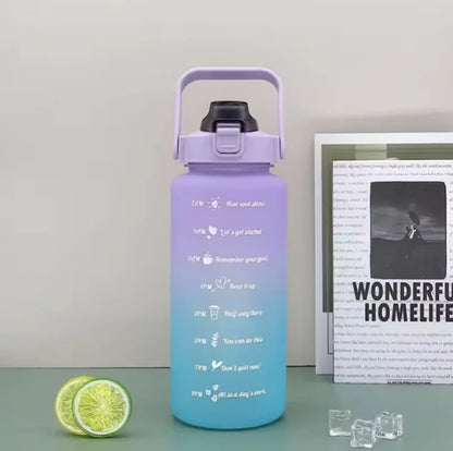 300ml/750ml/2L Water Bottle Motivational Sport Water Bottle Leakproof