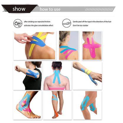 5CMX5M Muscle Recovery Patch Sports Elastic Tape Fitness Knee and