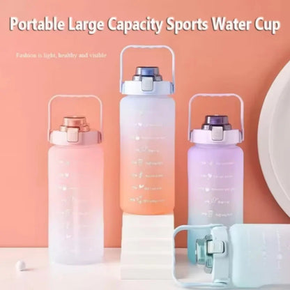300ml/750ml/2L Water Bottle Motivational Sport Water Bottle Leakproof