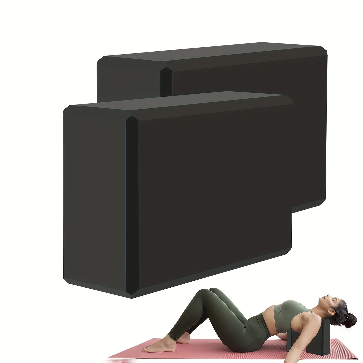 1/2PCS Gym Foam Brick Training Exercise Fitness Equipment Dance Yoga