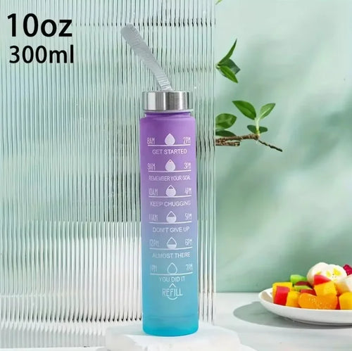 300ml/750ml/2L Water Bottle Motivational Sport Water Bottle Leakproof
