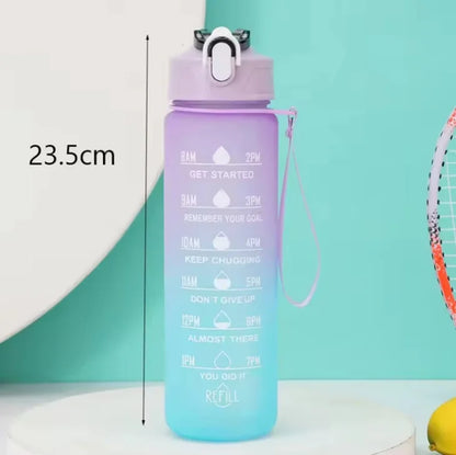 300ml/750ml/2L Water Bottle Motivational Sport Water Bottle Leakproof