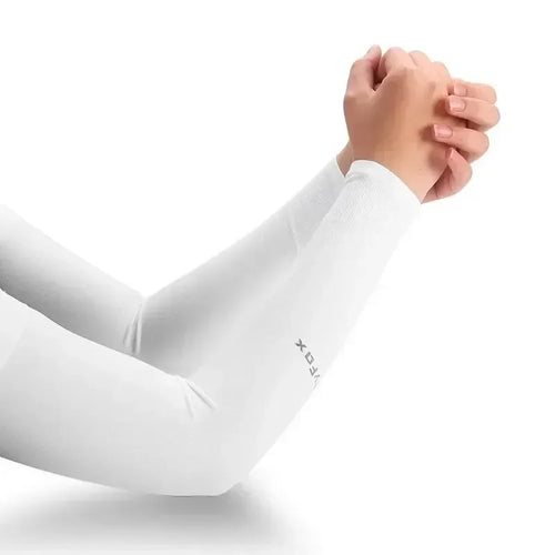 1 Pair Ice Silk Sun Protection Arm Covers Unisex Elbow Cover Outdoor