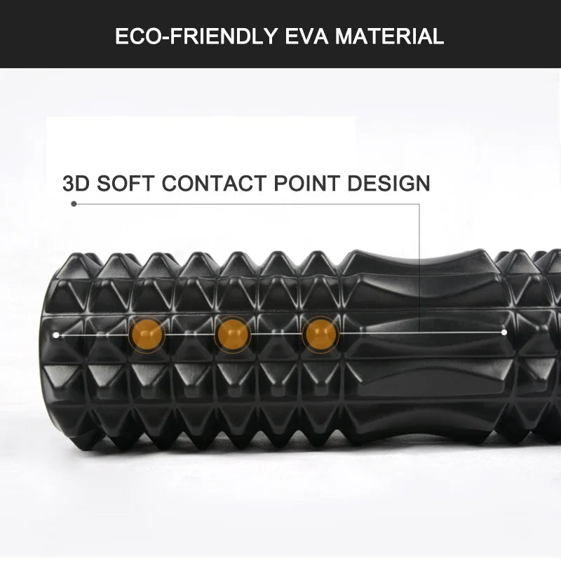 45cm High Density Foam Roller Yoga Column Deep Massage Fitness