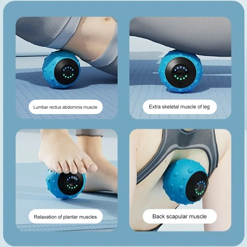New Vibrating Massage Ball Electric Fascia Ball for Foot and Back