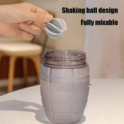 600ml Fitness Sports Water Bottle 1-2pcs Simple Shaker Cup Protein