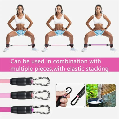 Ankle Straps Resistance Bands Set Fitness Workout Exercise Equipment