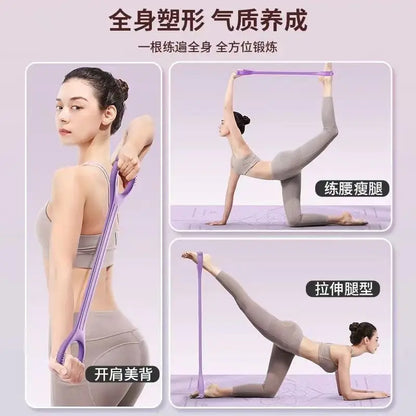 8 Fitness Workout Resistance Band Arm Back Shoulder Exercise Elastic