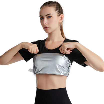 1pc Women's Sauna Sweat Weight Loss Workout Tops Yoga, Running, and