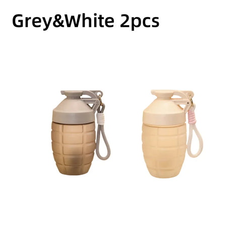 600ml Fitness Sports Water Bottle 1-2pcs Simple Shaker Cup Protein